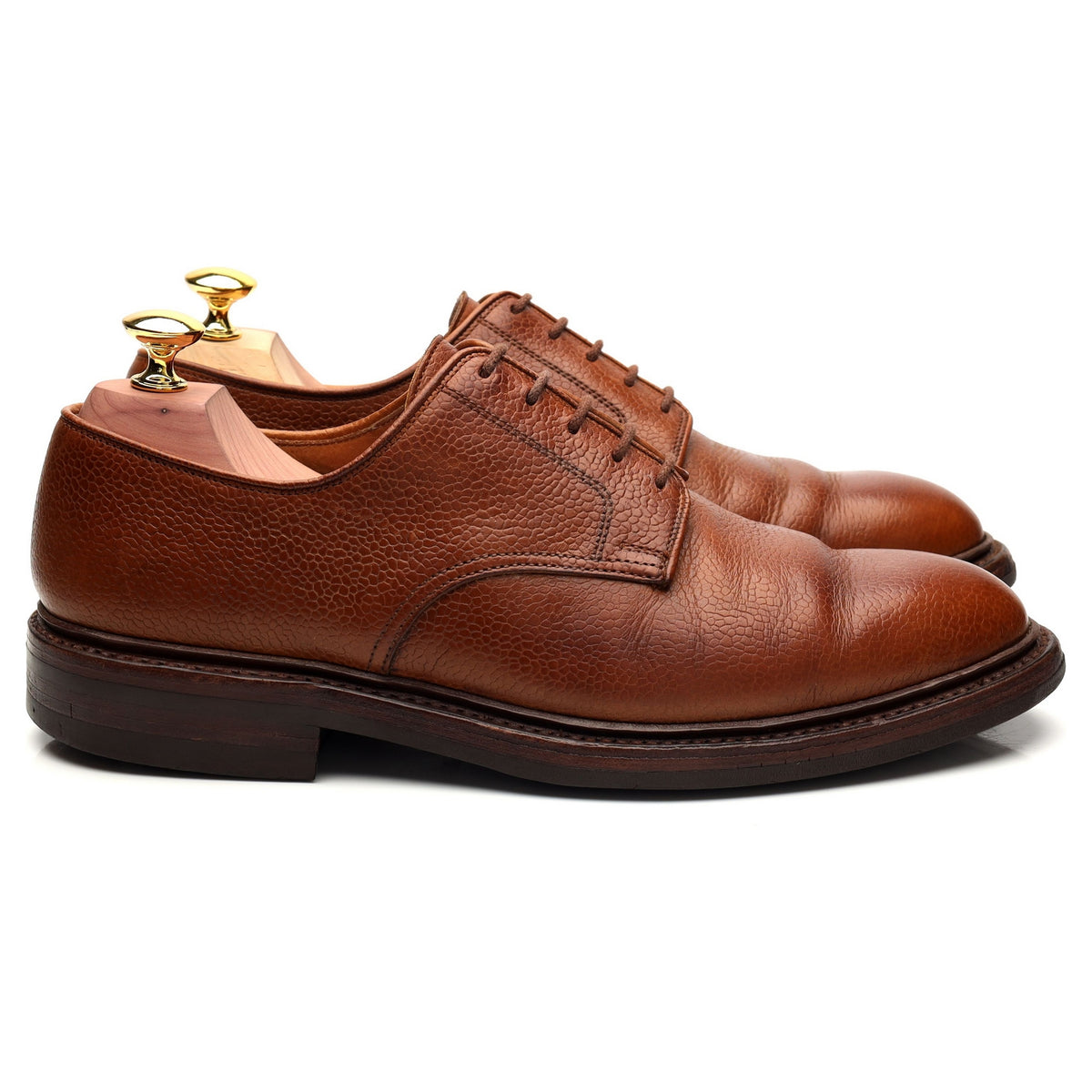 &#39;Grasmere&#39; Tan Brown Leather Derby UK 7.5 E