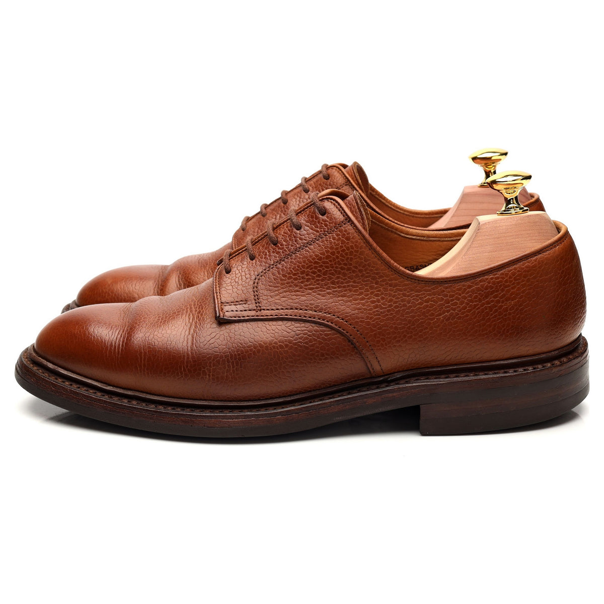 &#39;Grasmere&#39; Tan Brown Leather Derby UK 7.5 E