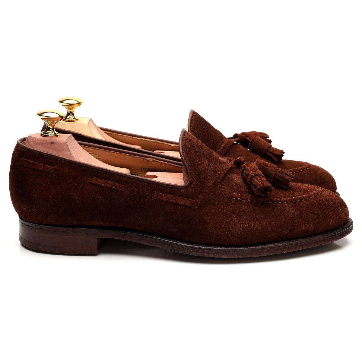 &#39;Cavendish&#39; Brown Suede Tassel Loafer UK 7.5 E