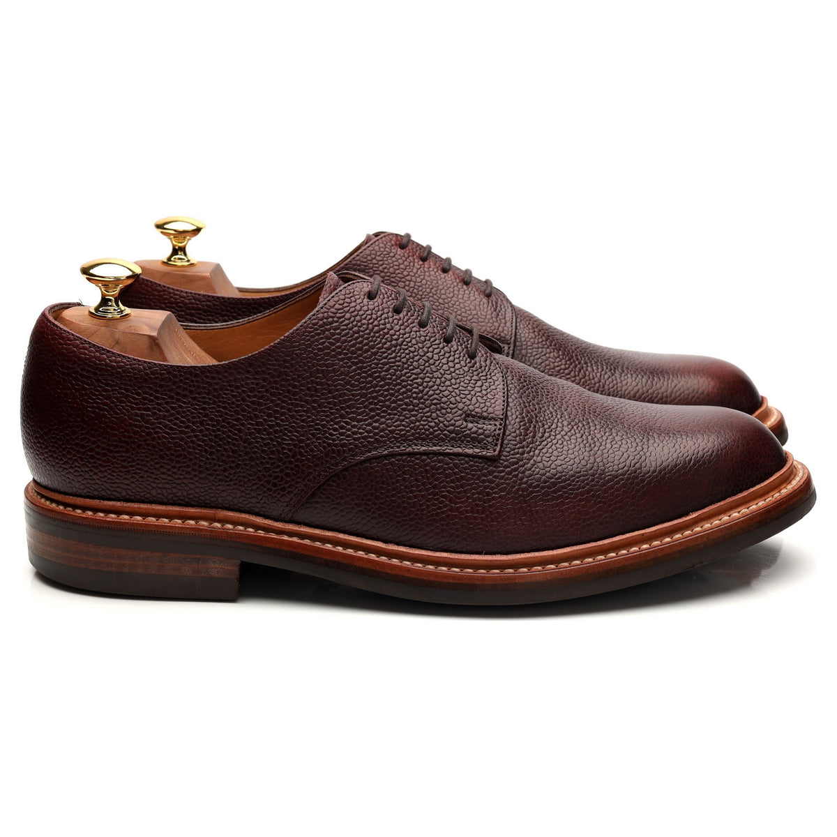 G:Lab Dark Brown Grain Leather Derby UK 9.5 G