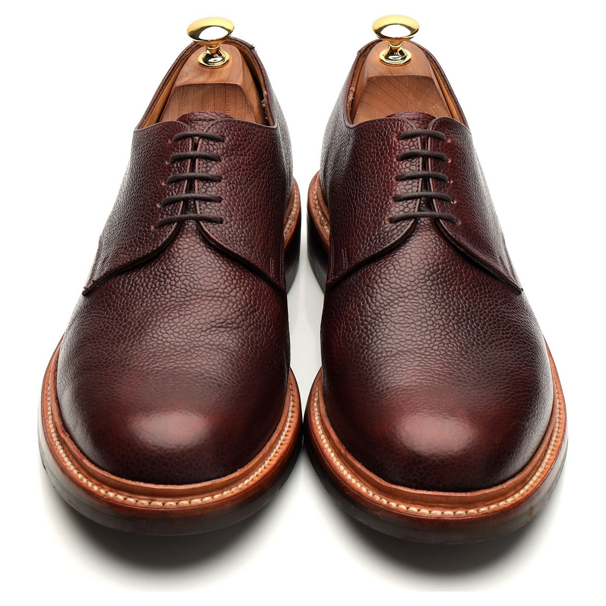 G:Lab Dark Brown Grain Leather Derby UK 9.5 G