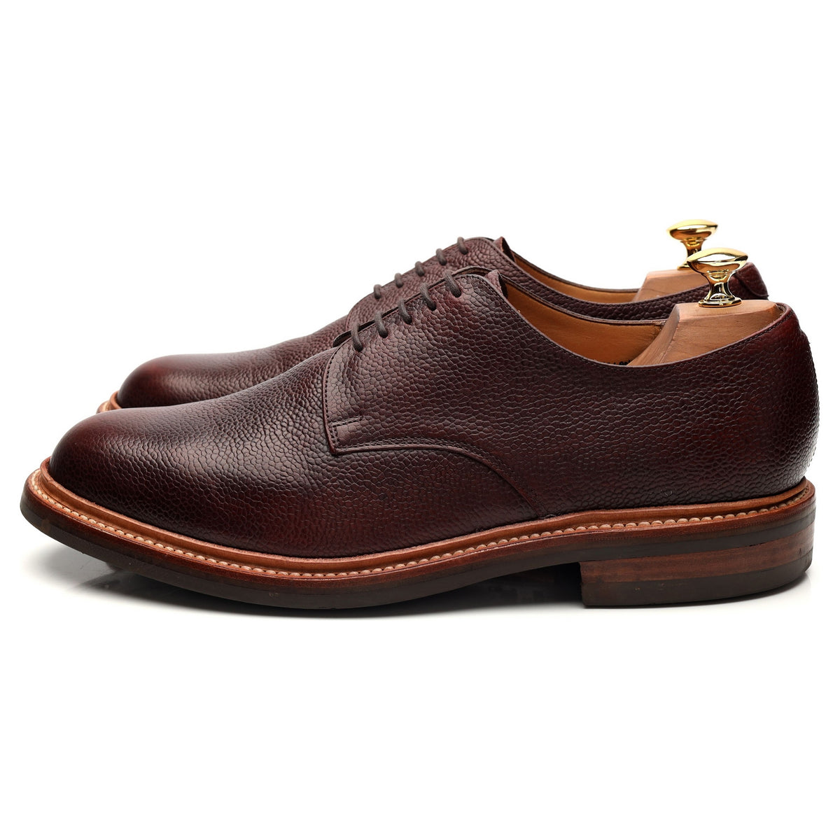 G:Lab Dark Brown Grain Leather Derby UK 9.5 G