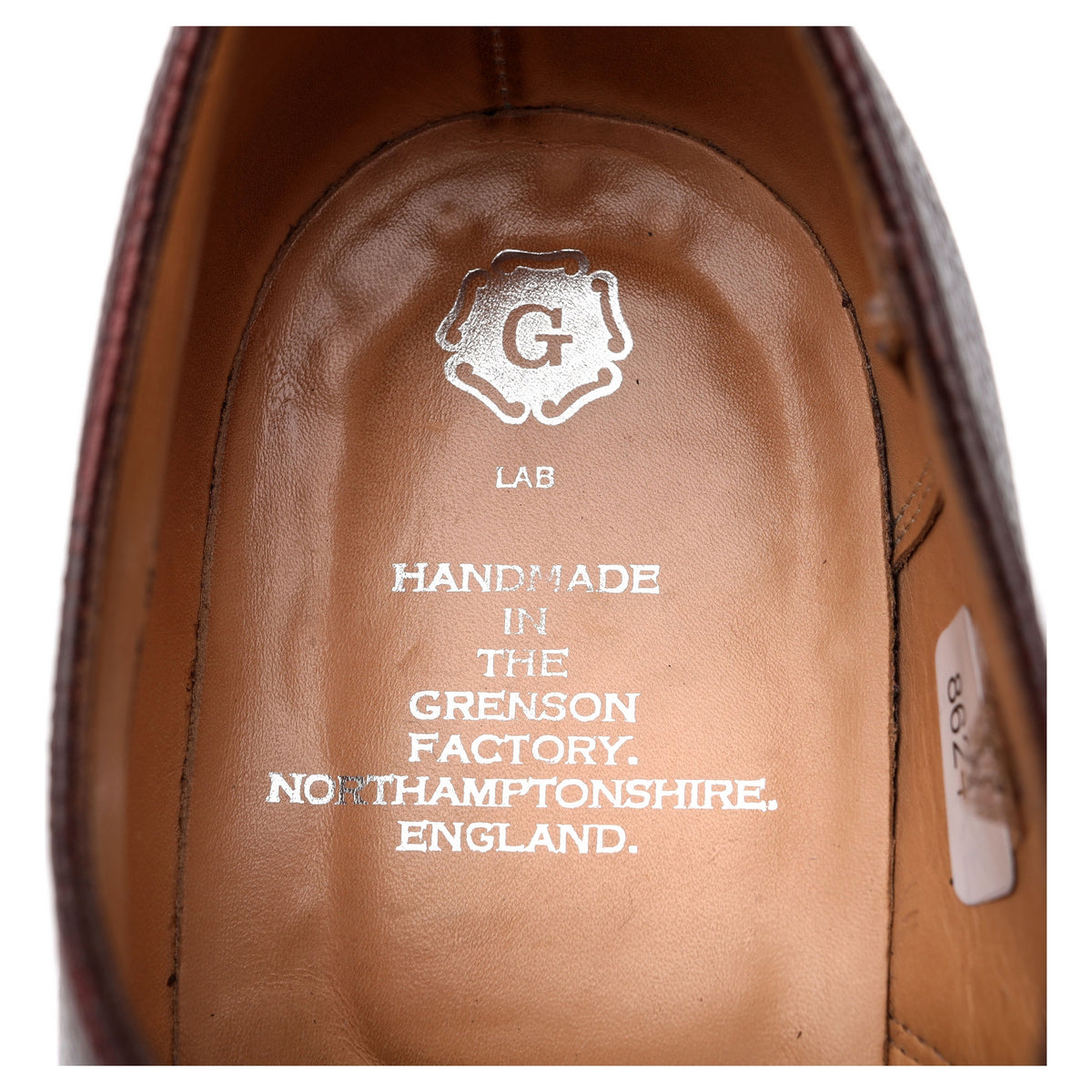 G:Lab Dark Brown Grain Leather Derby UK 9.5 G