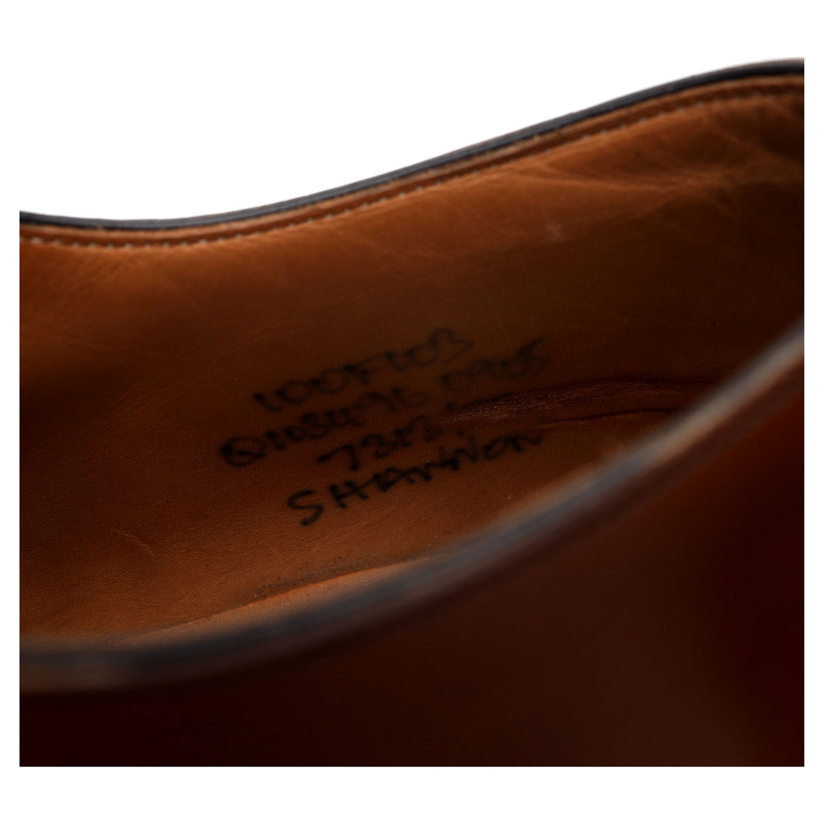 &#39;Shannon&#39; Tan Brown Leather Derby UK 10 F