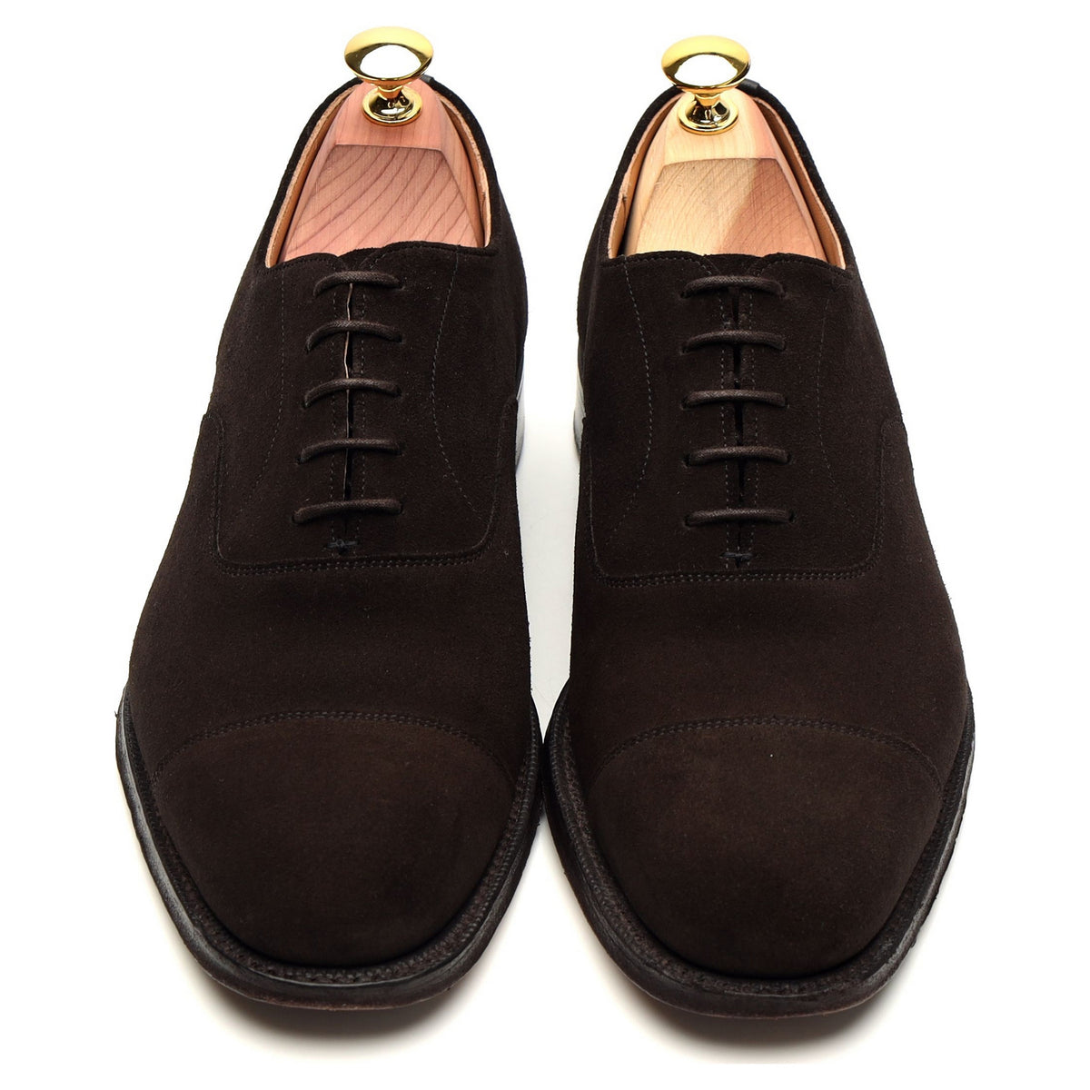 &#39;Consul&#39; Dark Brown Suede Oxford UK 7 F