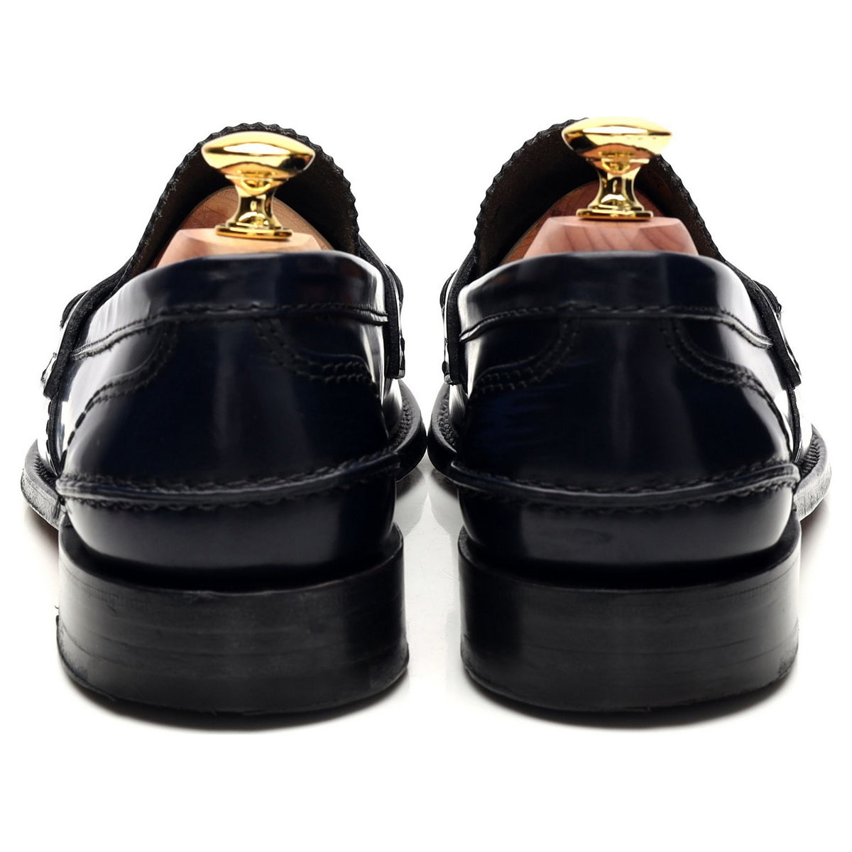 &#39;Tunbridge&#39; Navy Blue Leather Loafer UK 7 G