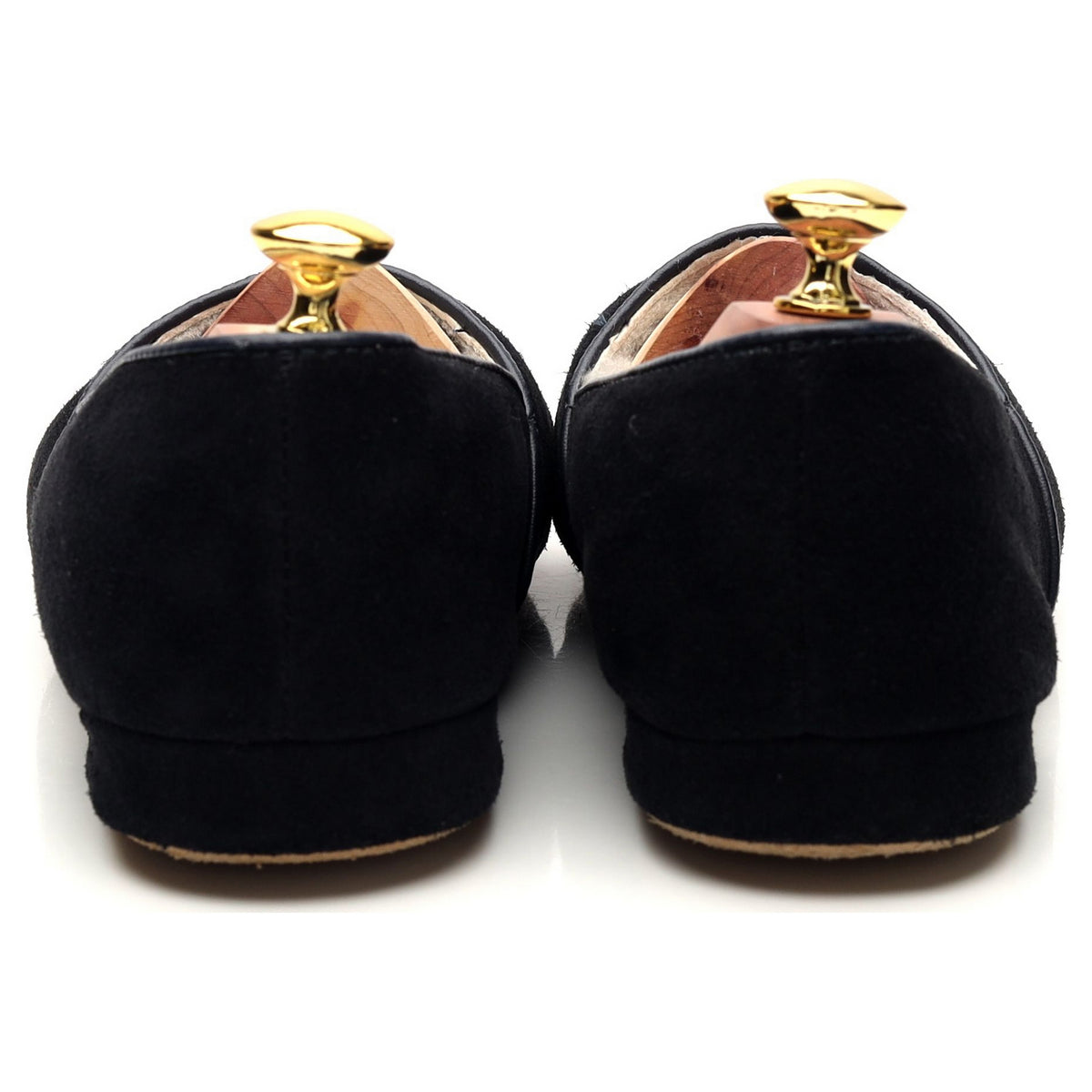 &#39;Earl&#39; Black Suede Slippers UK 7