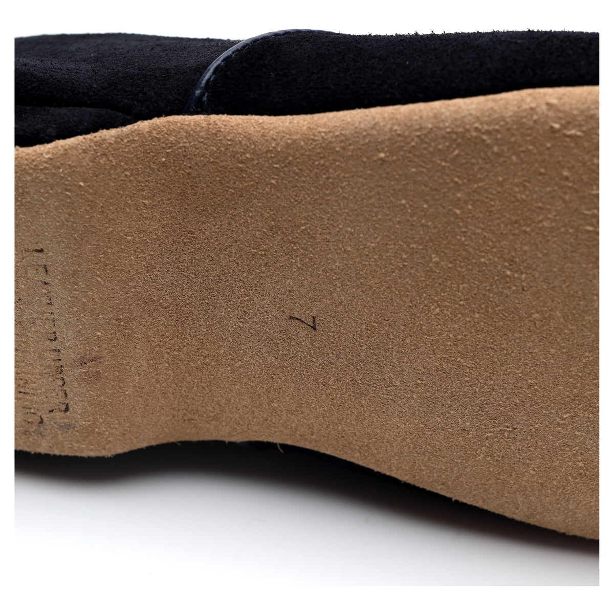 &#39;Earl&#39; Black Suede Slippers UK 7