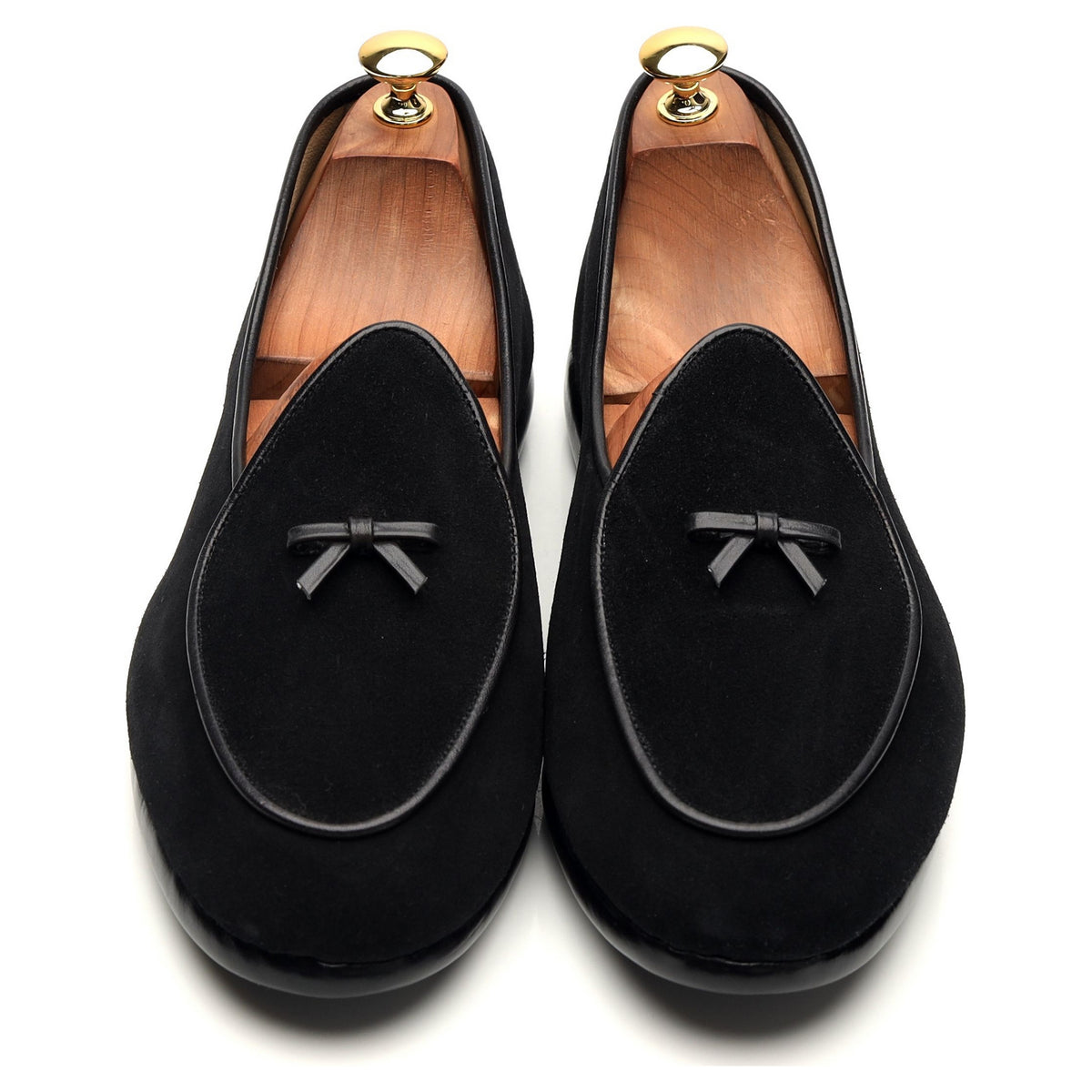 &#39;Mr. Casual&#39; Black Suede Slip On Belgian Loafers UK 9.5 US 10.5