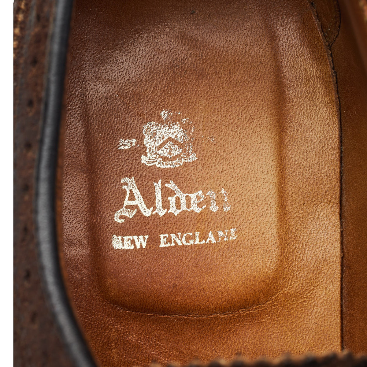 '97861' Dark Brown Waxed Suede Derby Brogues UK 9 US 9.5 E