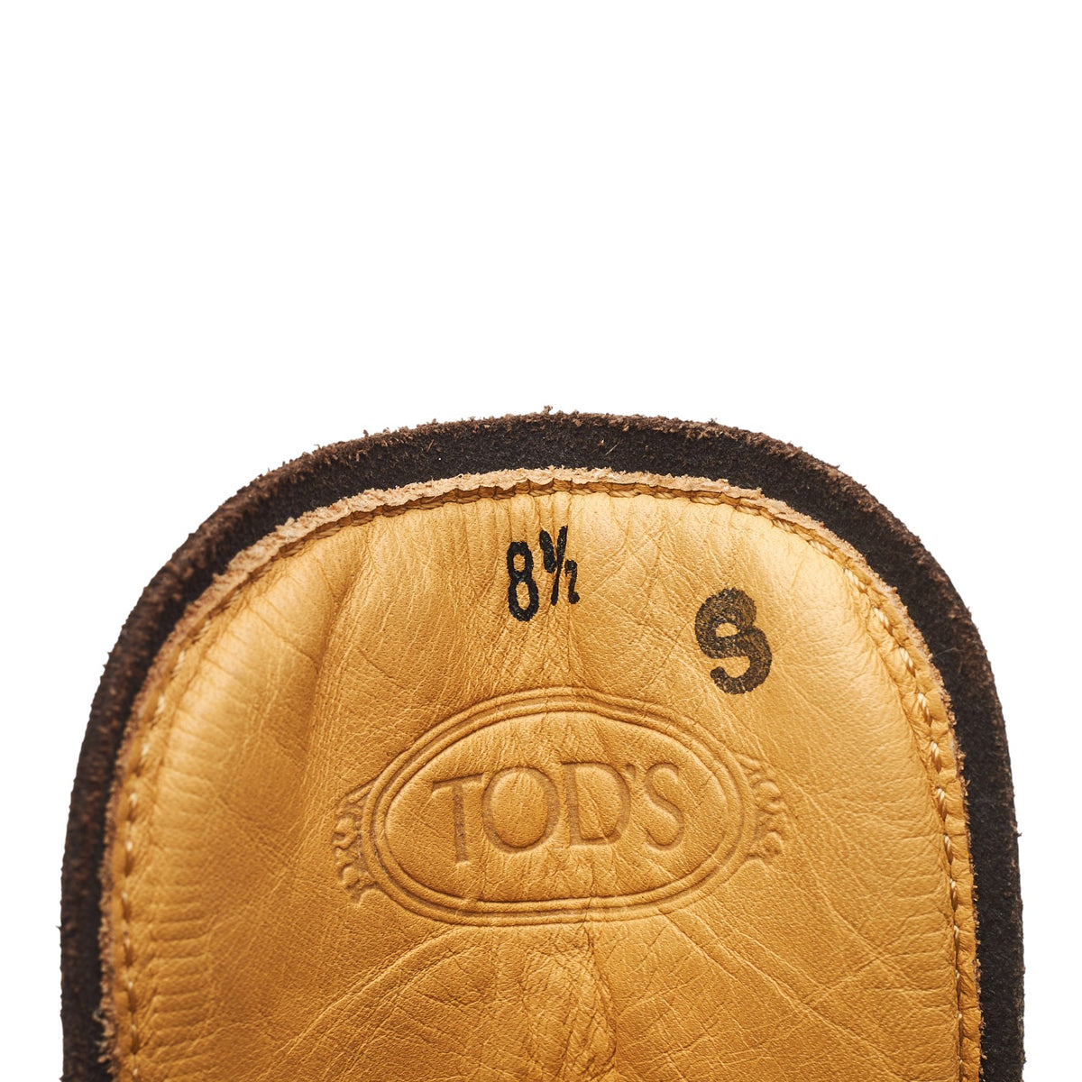 Dark Brown Suede Apron Boots UK 8.5