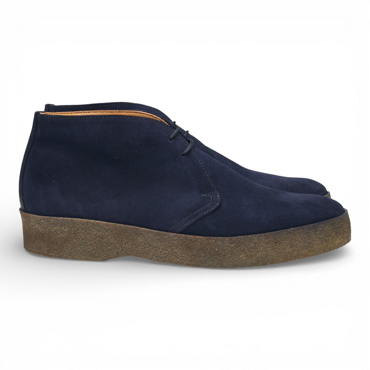 'Hi Top' Navy Blue Suede Chukka Boots UK 8.5 F