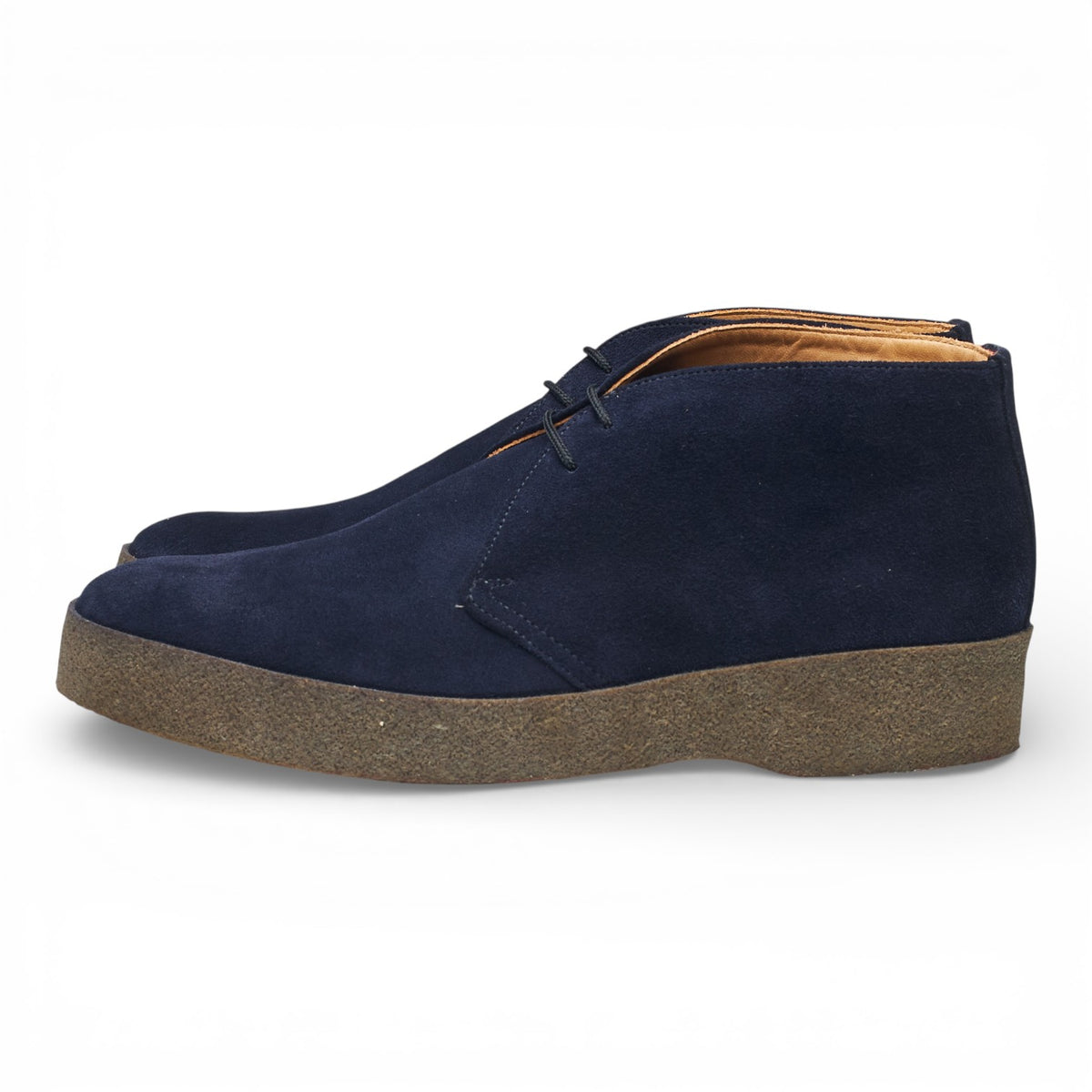 'Hi Top' Navy Blue Suede Chukka Boots UK 8.5 F