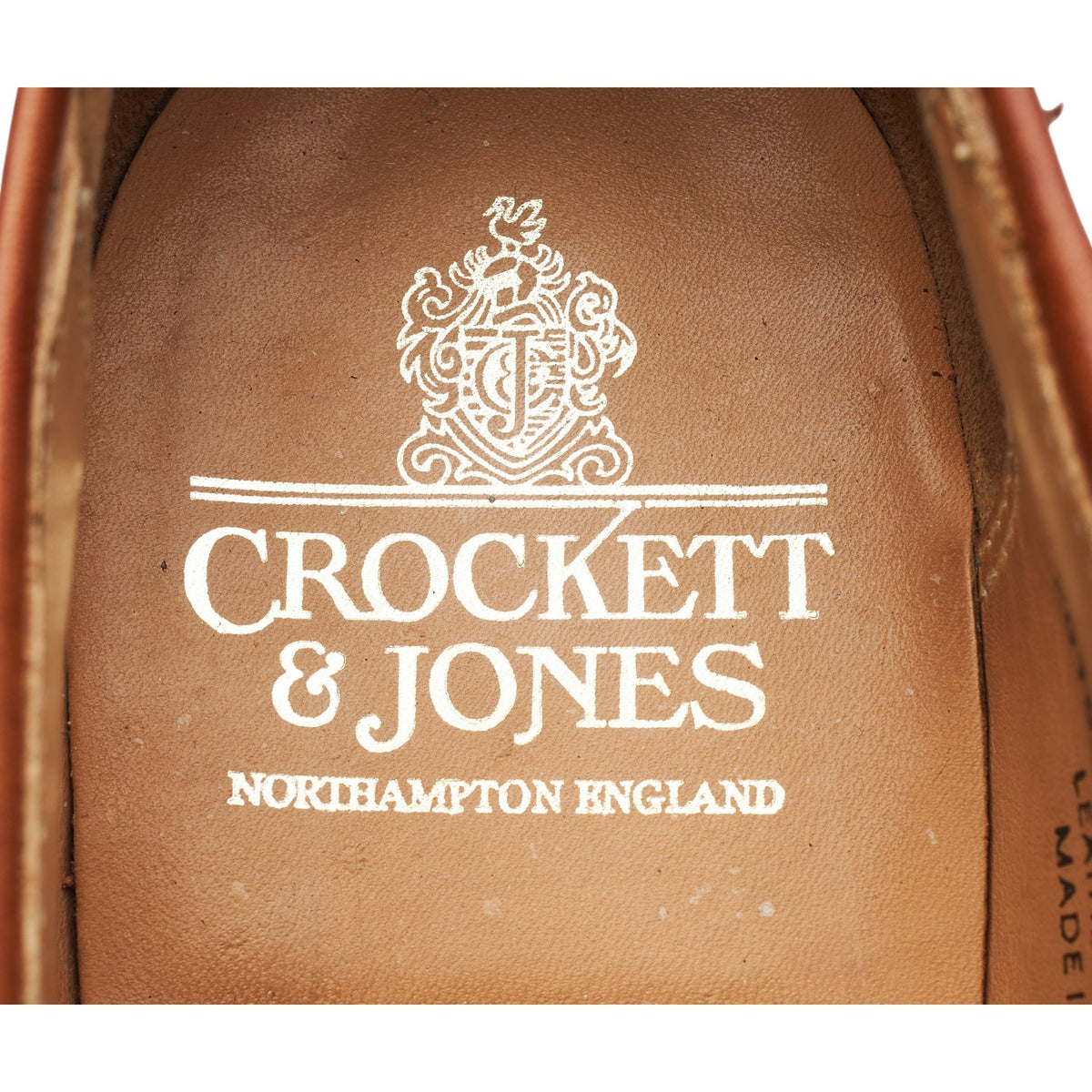 'Selby' Tan Brown Leather Butterfly Loafers UK 7.5 E