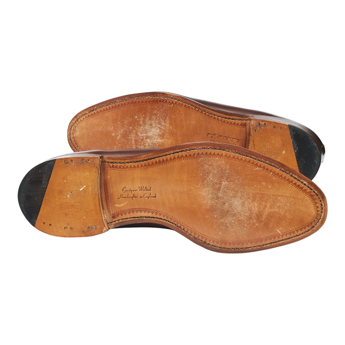 1880 'Russell' Dark Brown Leather Tassel Loafers UK 10 F