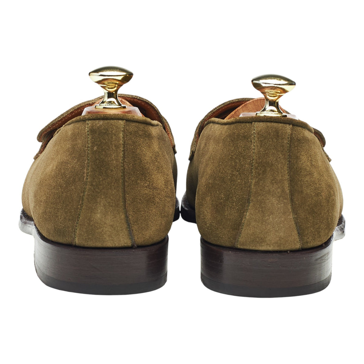 'Hawthorne' Olive Green Suede Butterfly Loafers UK 7.5 E