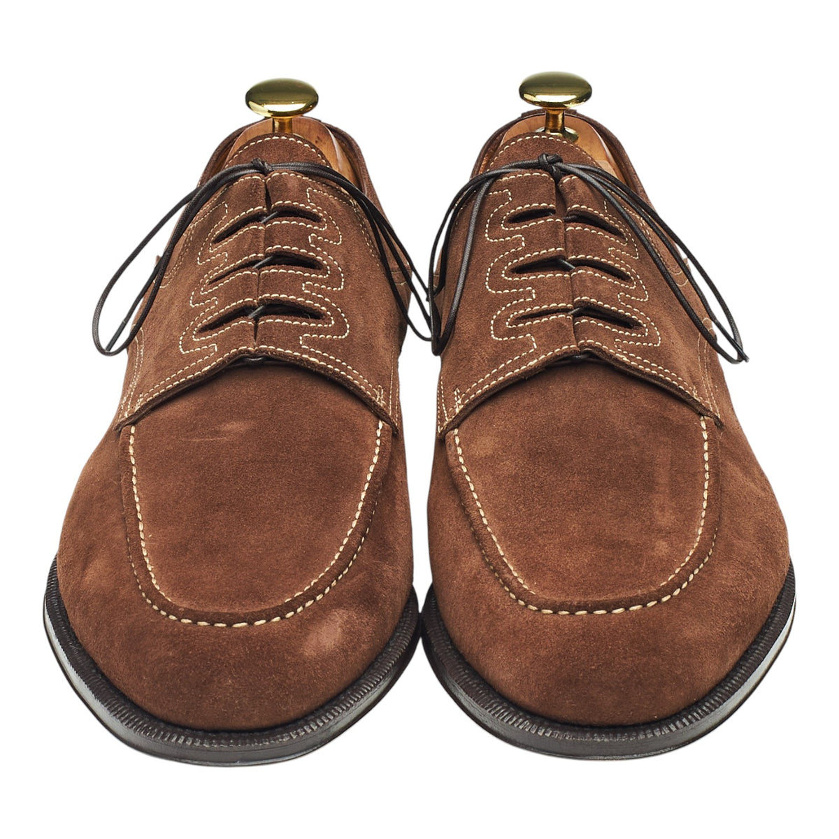 'Art. 3989' Brown Suede Apron Derby UK 8.5 F