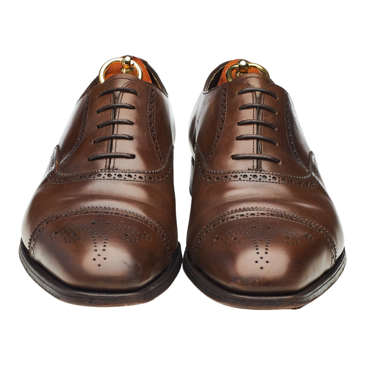 'Asquith' Brown Leather Oxford Brogues UK 9 F