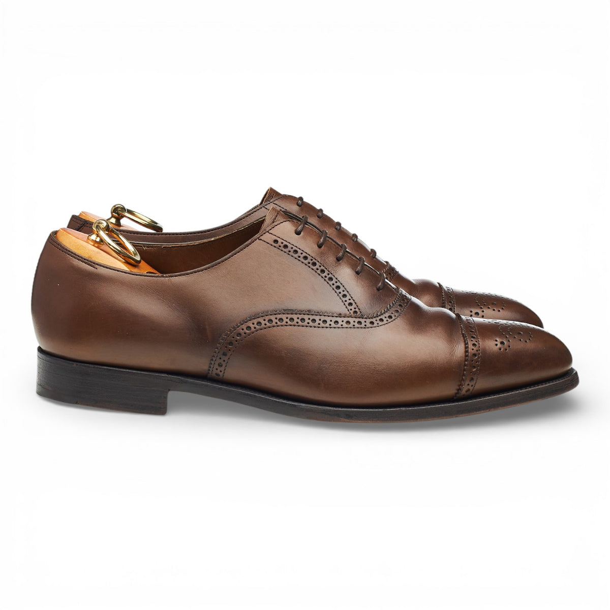 'Asquith' Brown Leather Oxford Brogues UK 9 F