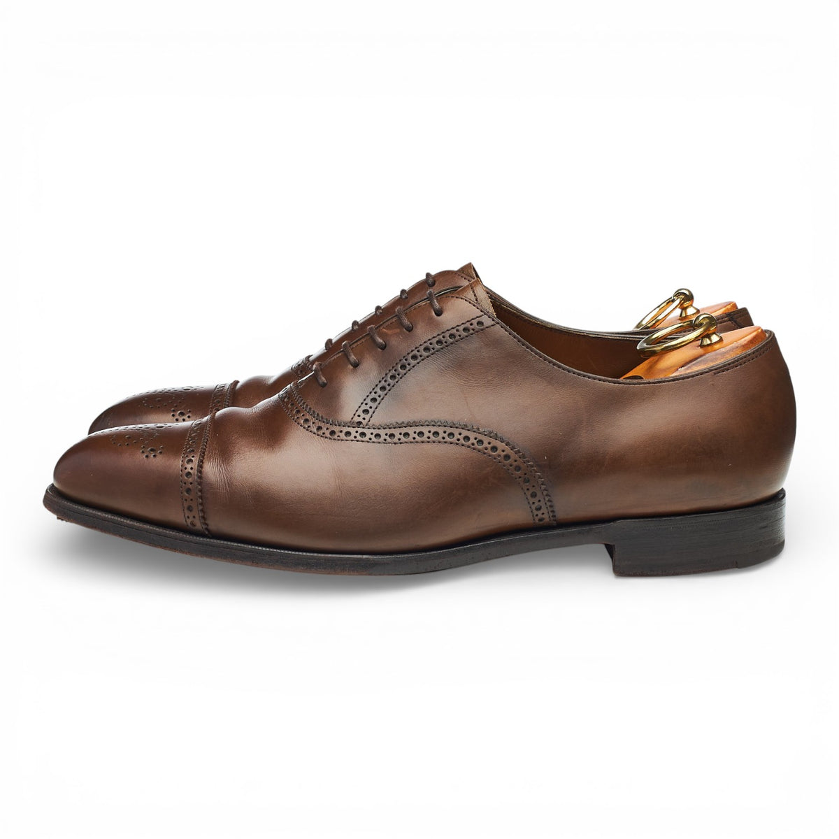 'Asquith' Brown Leather Oxford Brogues UK 9 F