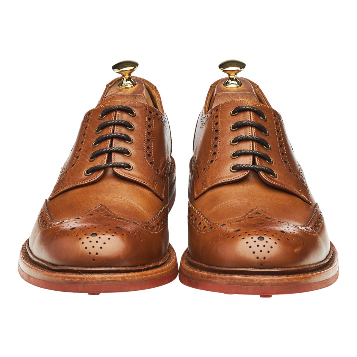 1880 'Worton' Tan Brown Derby Brogues UK 10.5 G