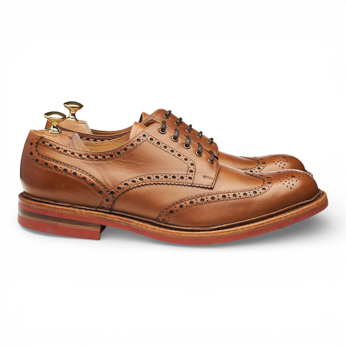 1880 'Worton' Tan Brown Derby Brogues UK 10.5 G