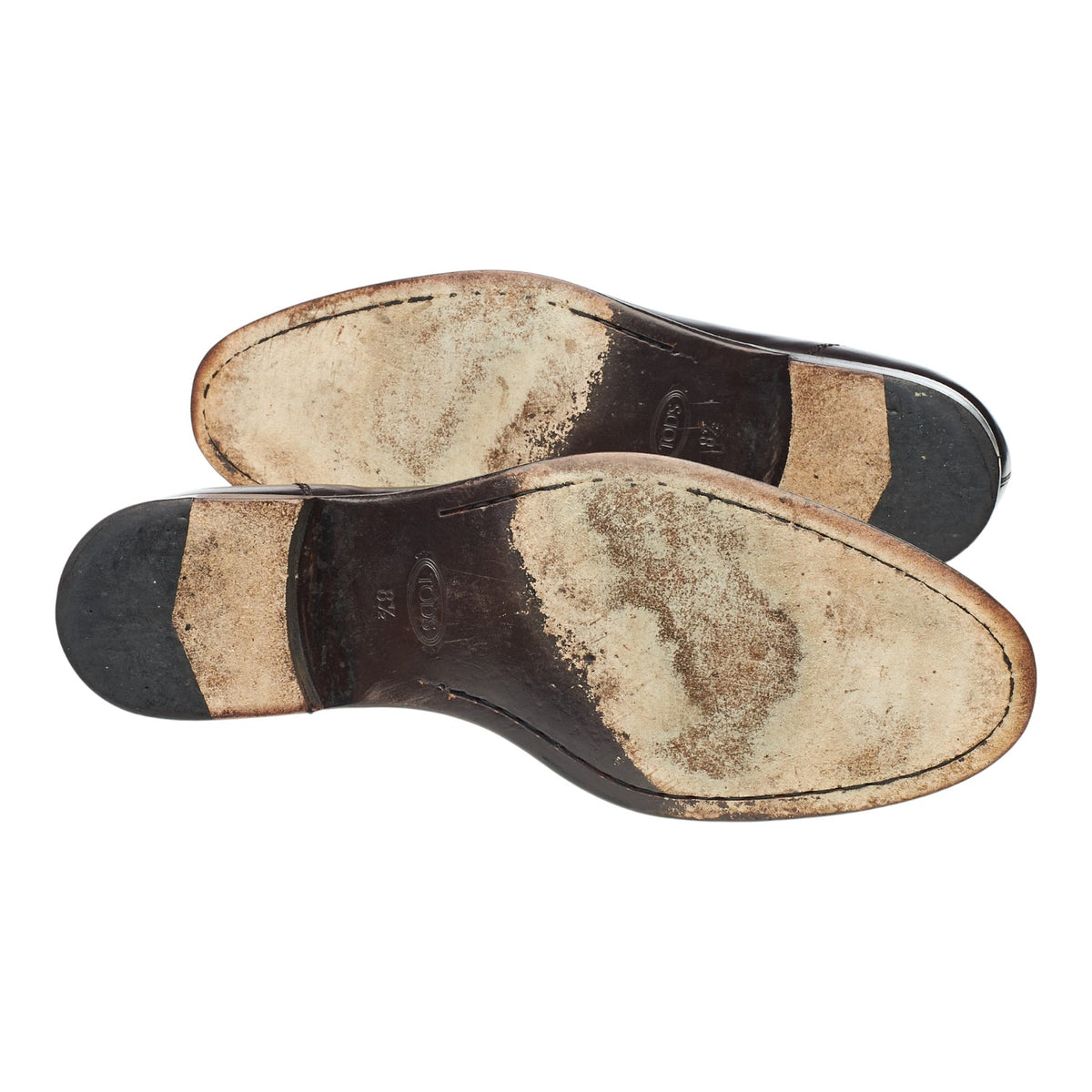 Dark Brown Leather Split Toe Derby UK 8.5