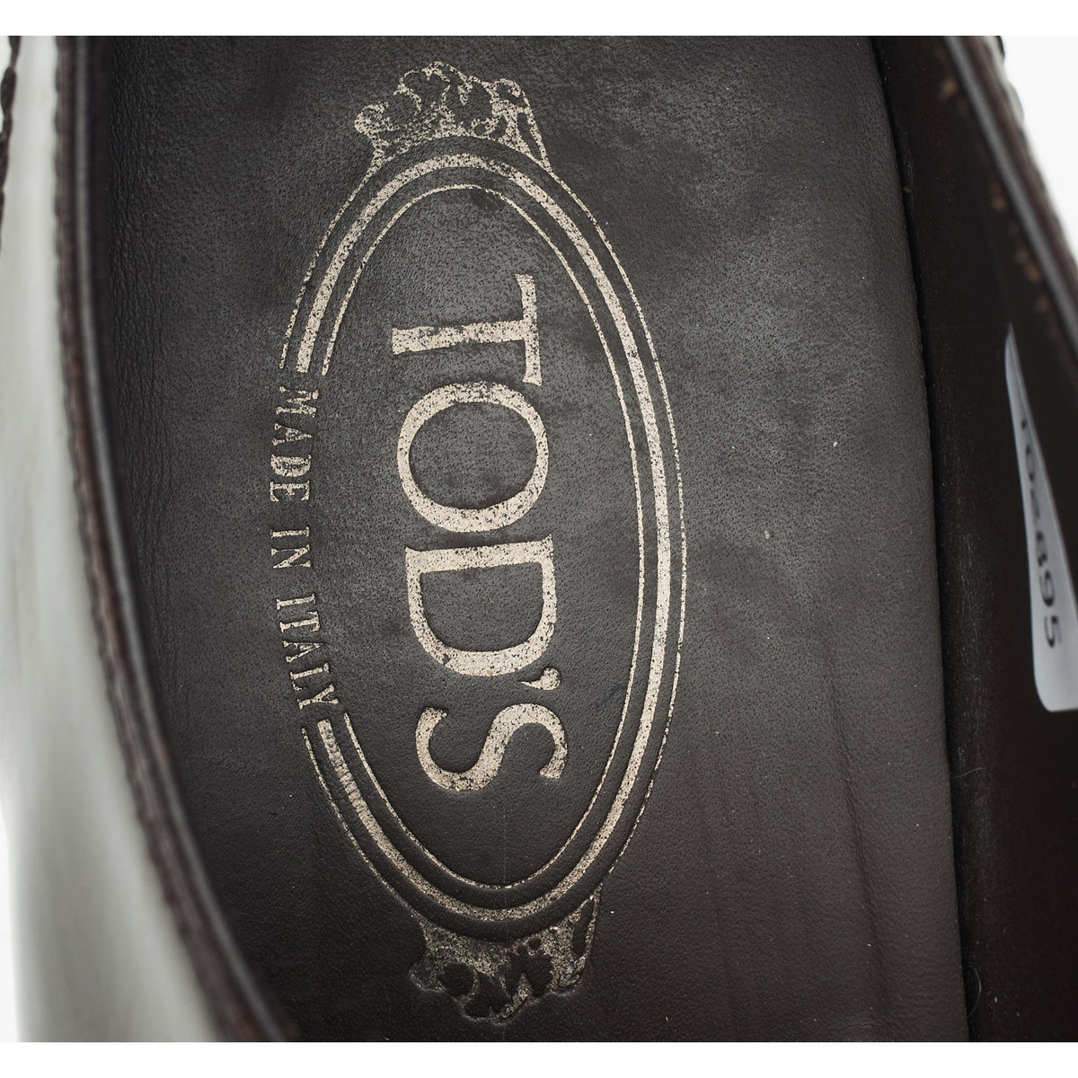 Dark Brown Leather Split Toe Derby UK 8.5