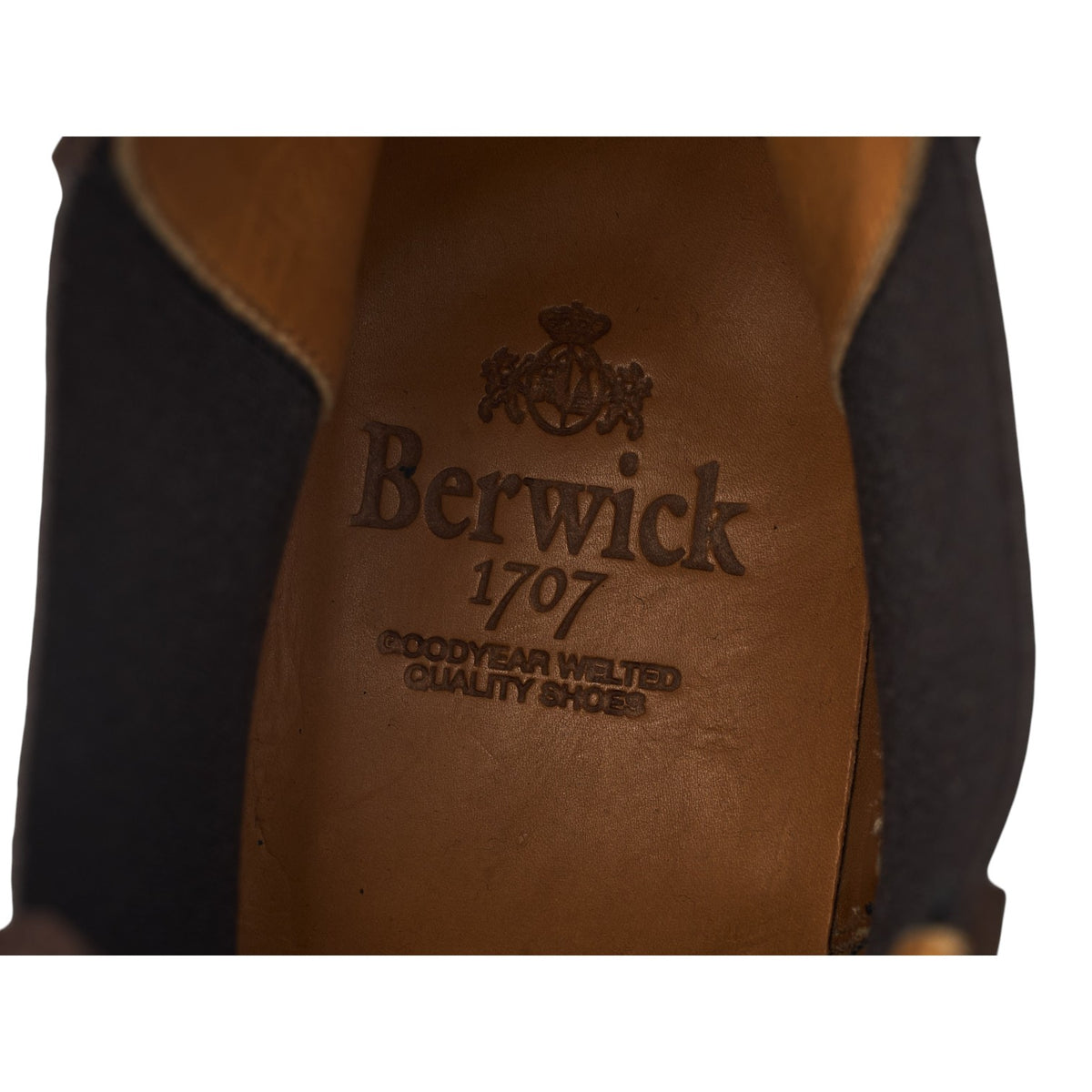 '303-K4' Dark Brown Suede Chelsea Boots UK 8.5