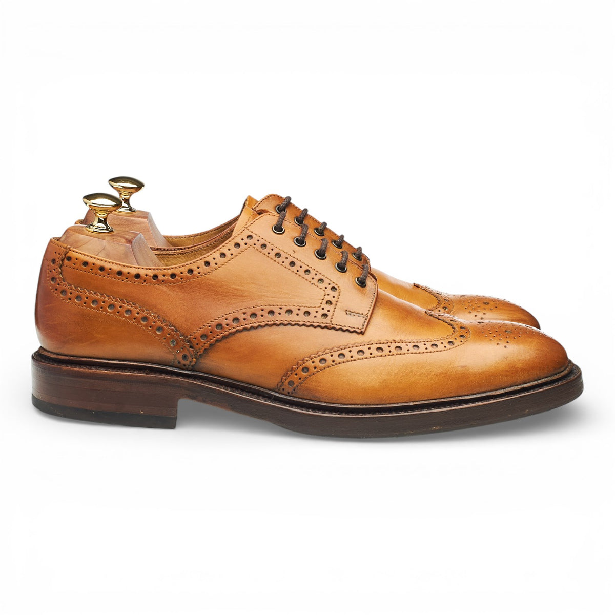 1880 'Chester 2' Tan Brown Derby Brogues UK 10 F