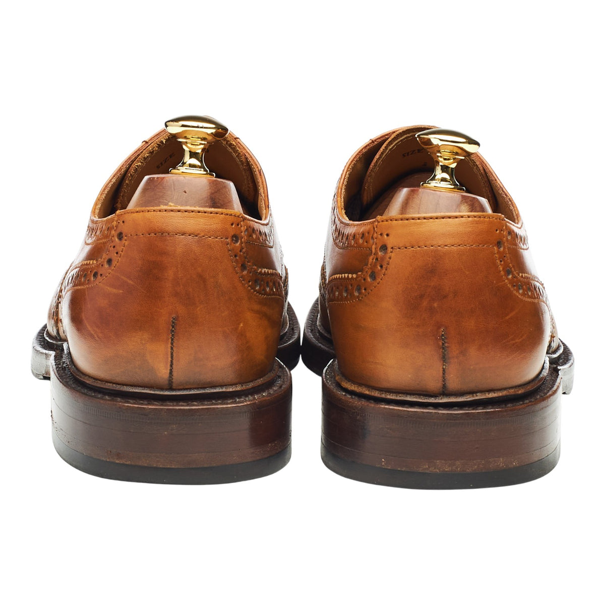1880 'Chester 2' Tan Brown Derby Brogues UK 10 F