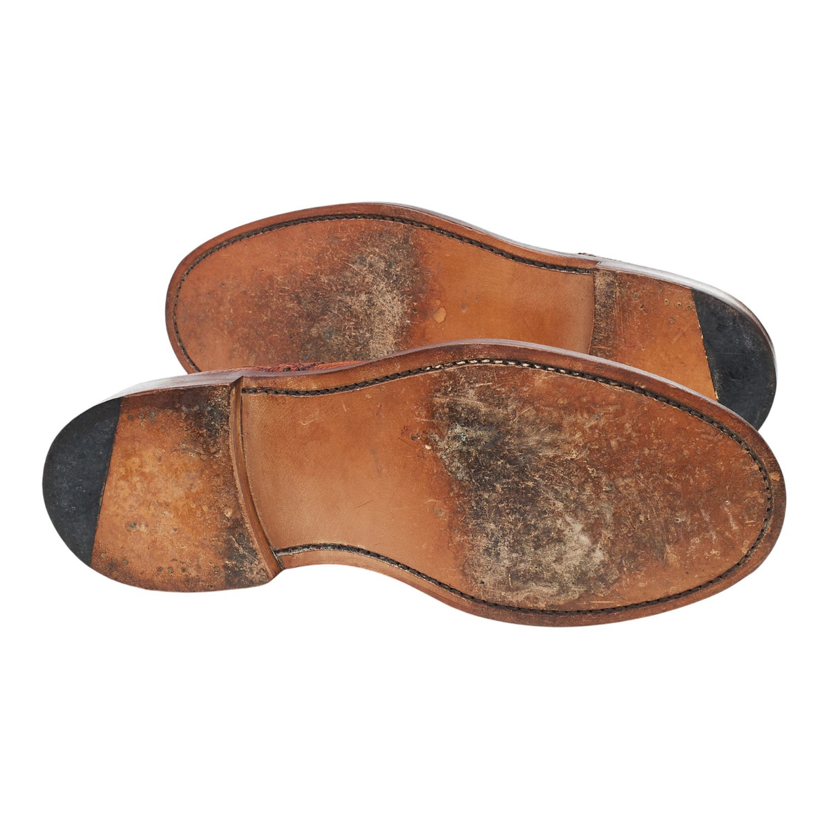 Hoggs of Fife 'Carnoustie' Tan Brown Leather Derby Brogues UK 7 G