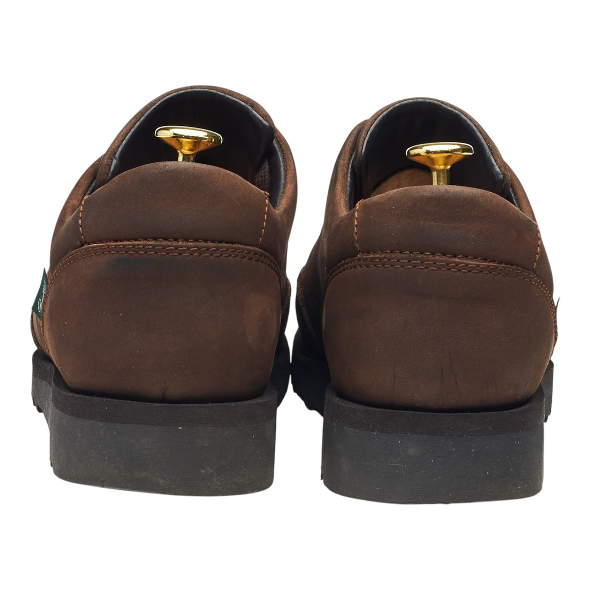 'Sierra' Brown Nubuck Leather Sneakers UK 9