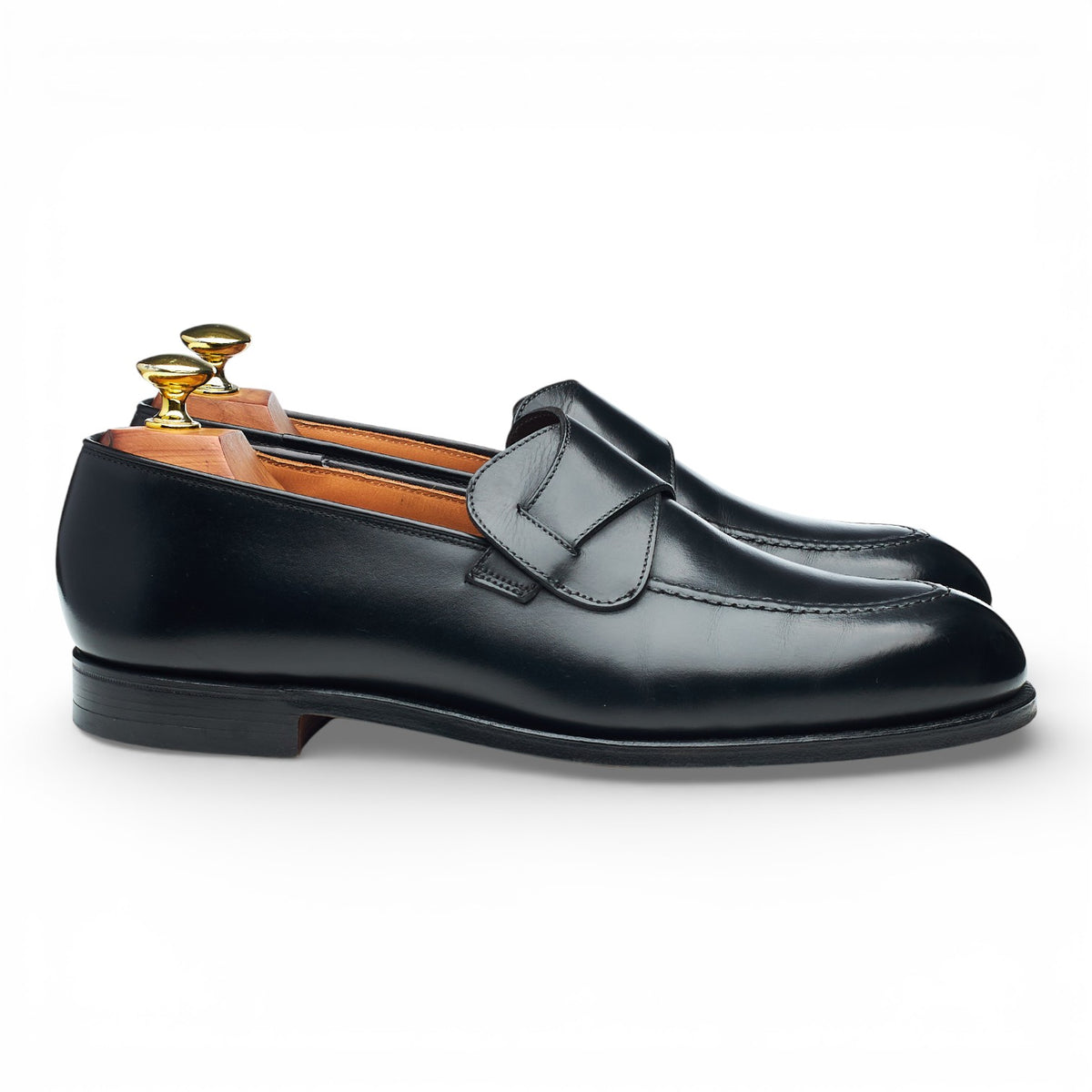 'Selby' Black Leather Butterfly Loafers UK 7.5 E