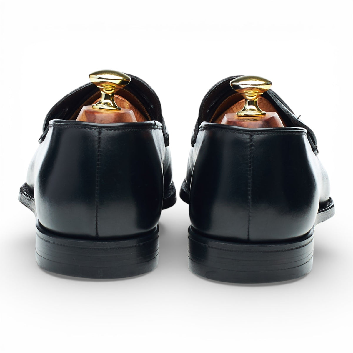 'Selby' Black Leather Butterfly Loafers UK 7.5 E