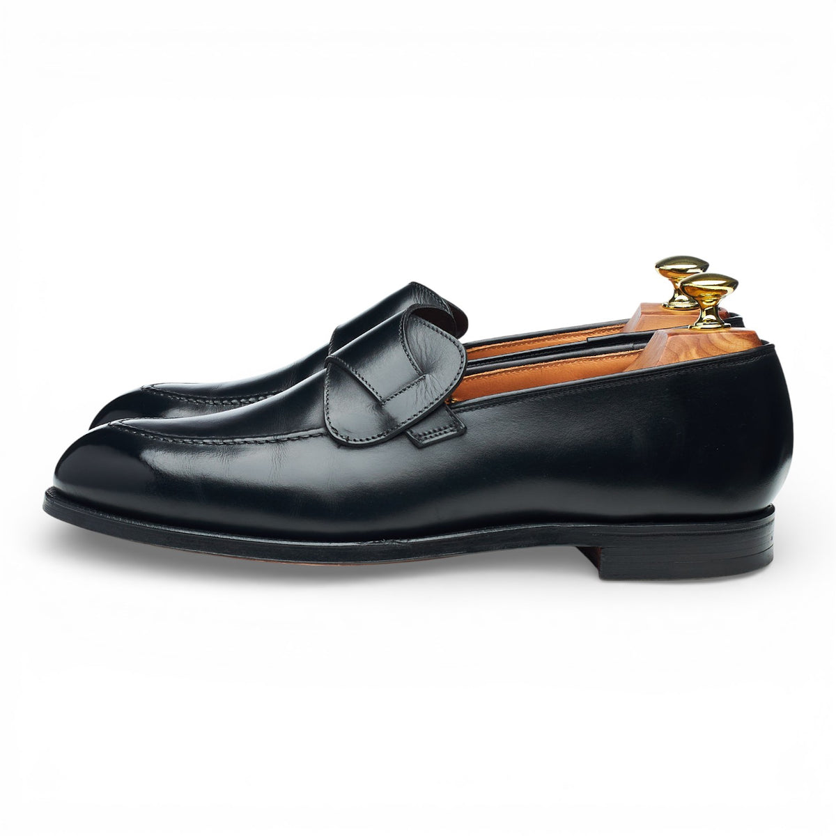'Selby' Black Leather Butterfly Loafers UK 7.5 E