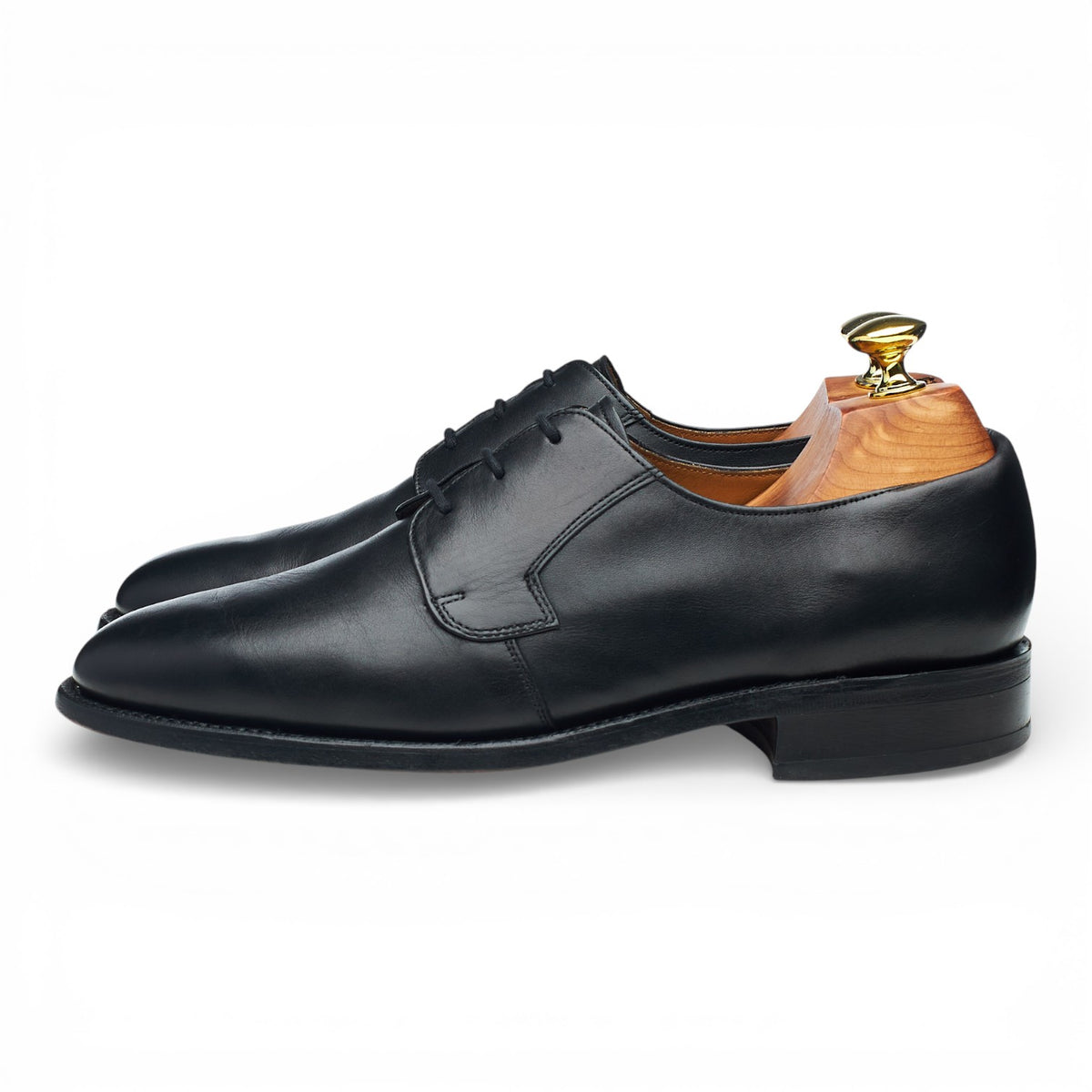 Black Leather Derby UK 7 E