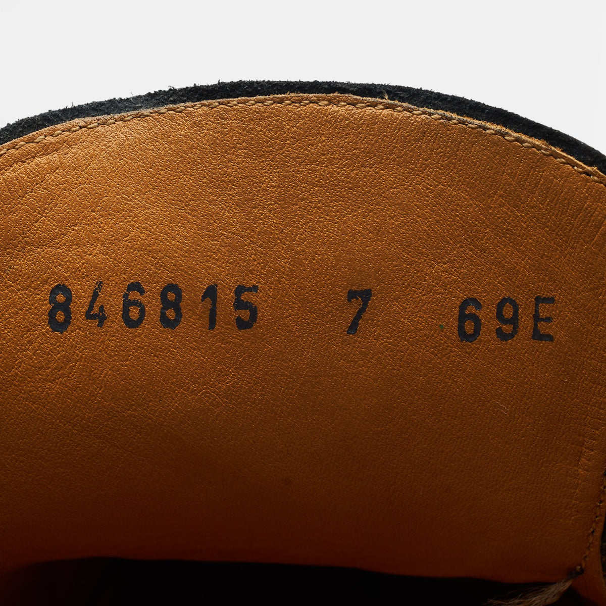 Black Leather Derby UK 7 E