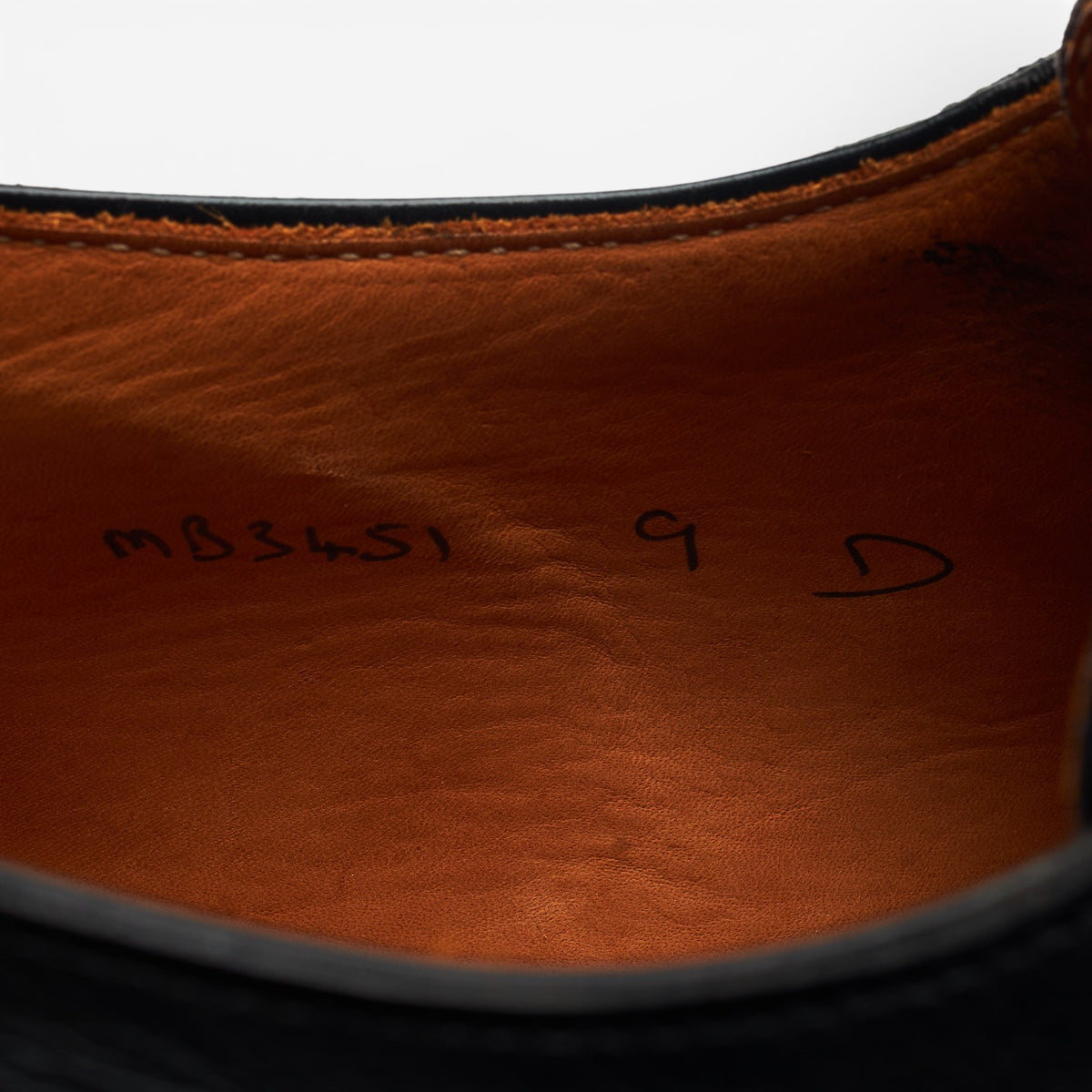 Ralph Lauren Black Leather Monk Strap UK 8 US 9 D