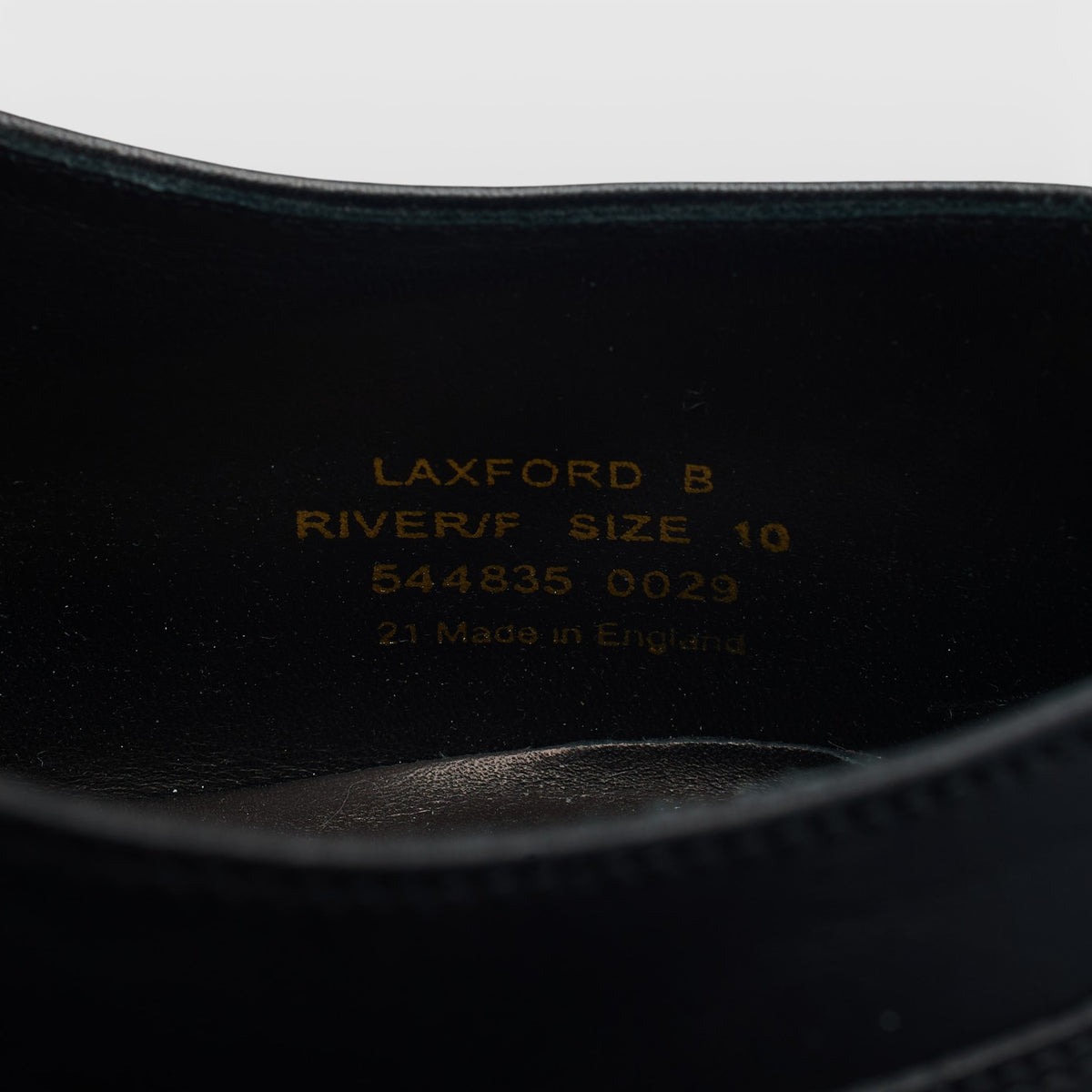 1880 Legacy 'Laxford' Black Leather Oxford UK 10 F
