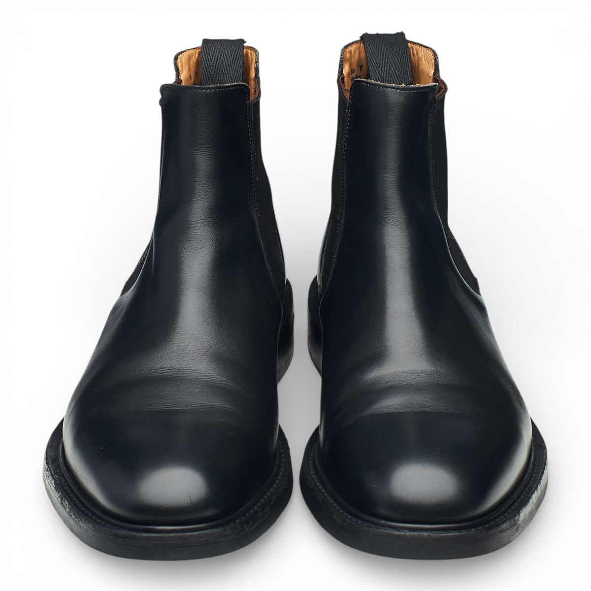 'Goodward' Black Leather Chelsea Boots UK 12 F