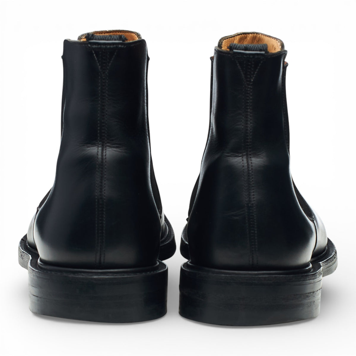 'Goodward' Black Leather Chelsea Boots UK 12 F