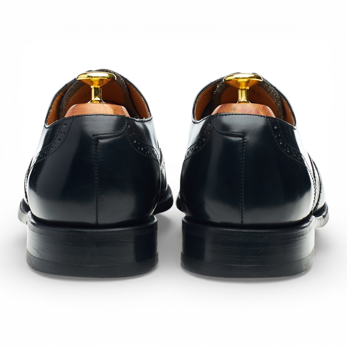 'Albert' Black Leather Oxford Brogues UK 8 G