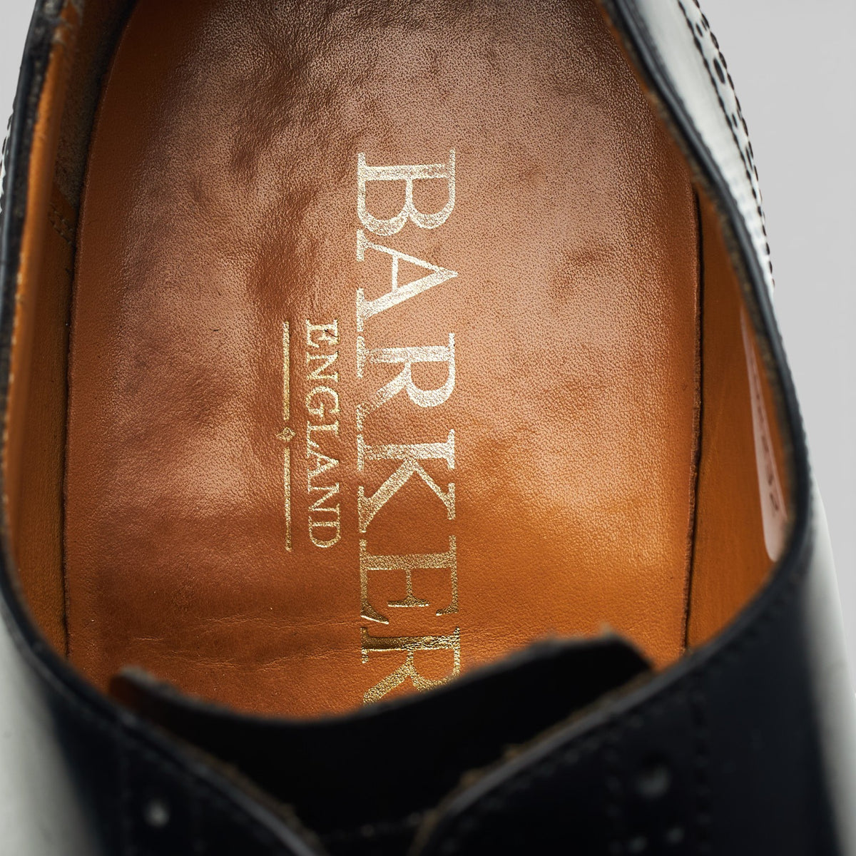 'Albert' Black Leather Oxford Brogues UK 8 G