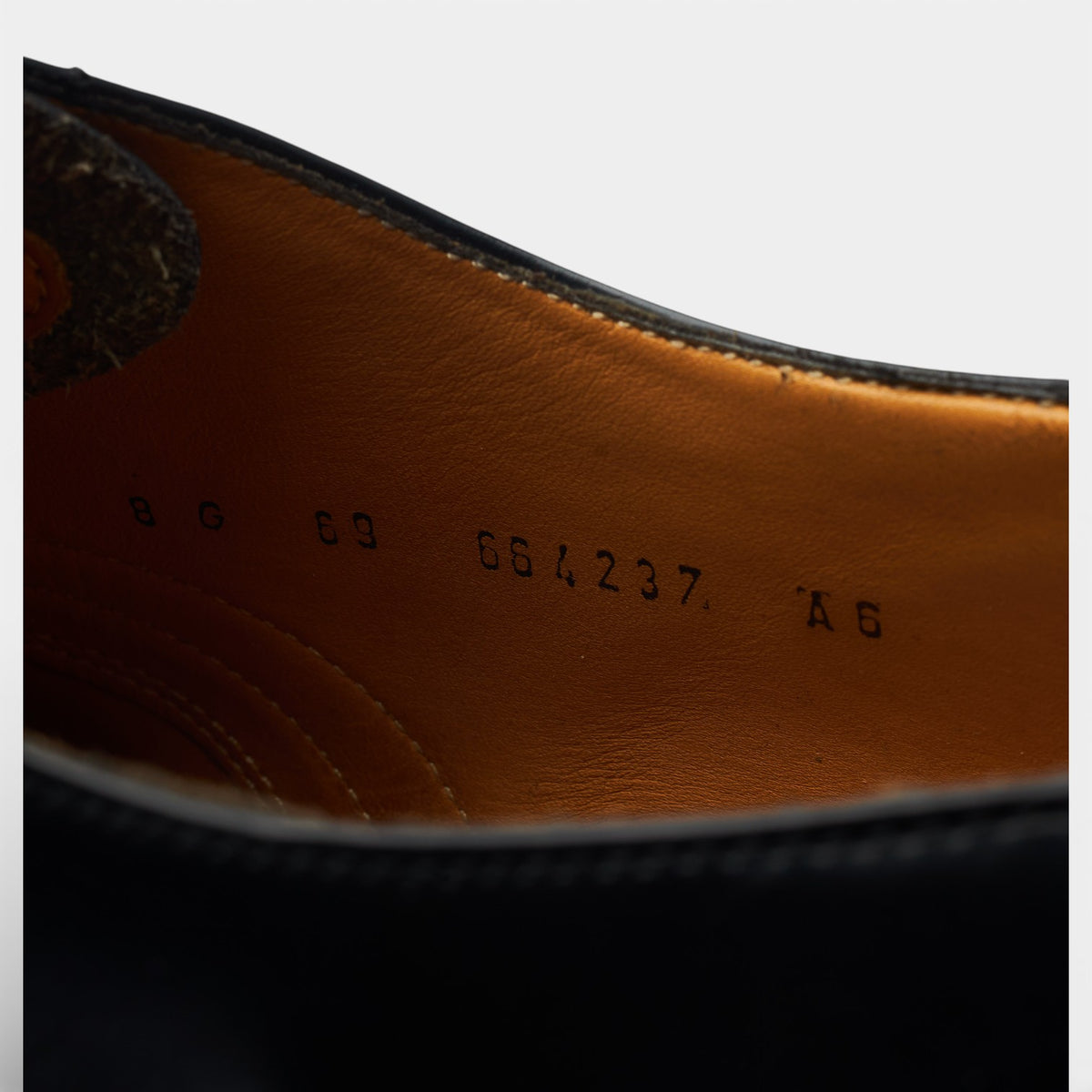 'Albert' Black Leather Oxford Brogues UK 8 G