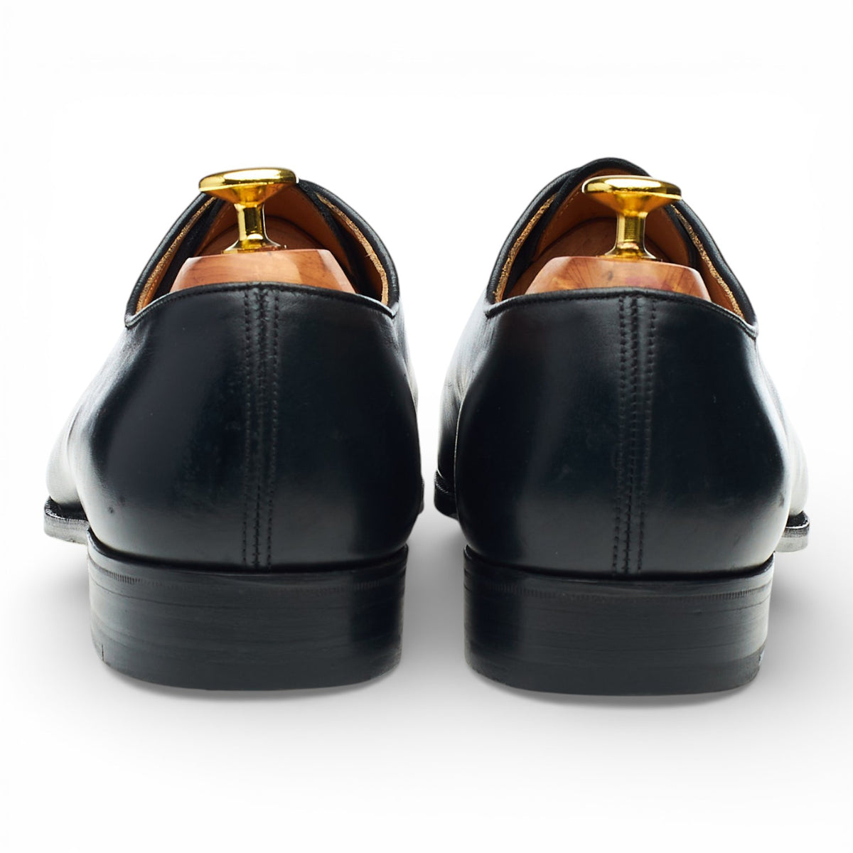 'Harrow' Black Leather Wholecut Oxford UK 9
