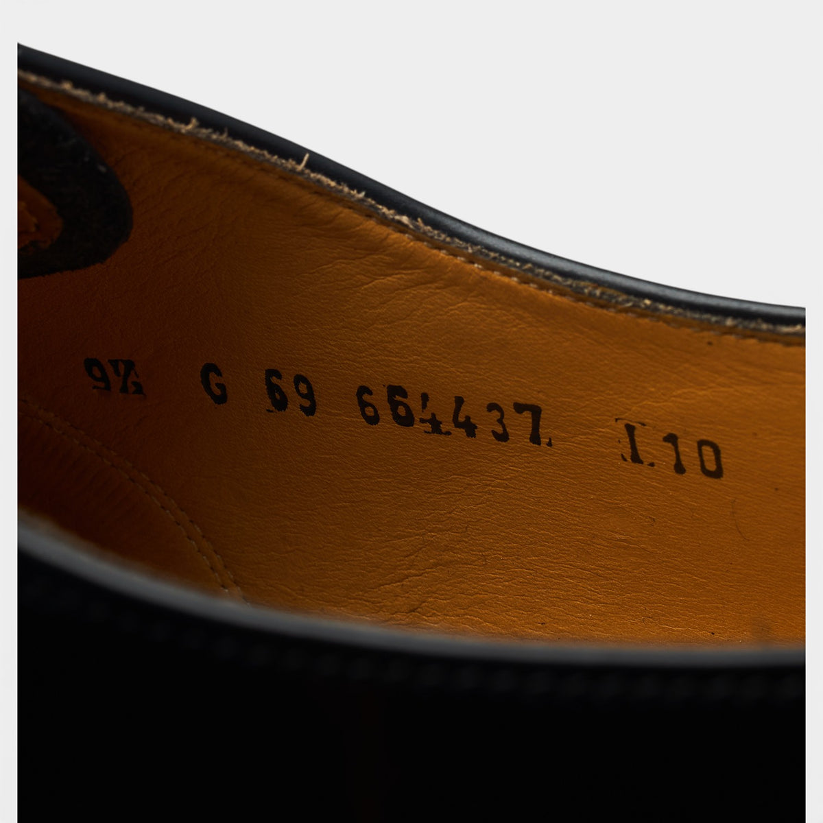 'Arnold' Black Leather Oxford UK 9.5 G