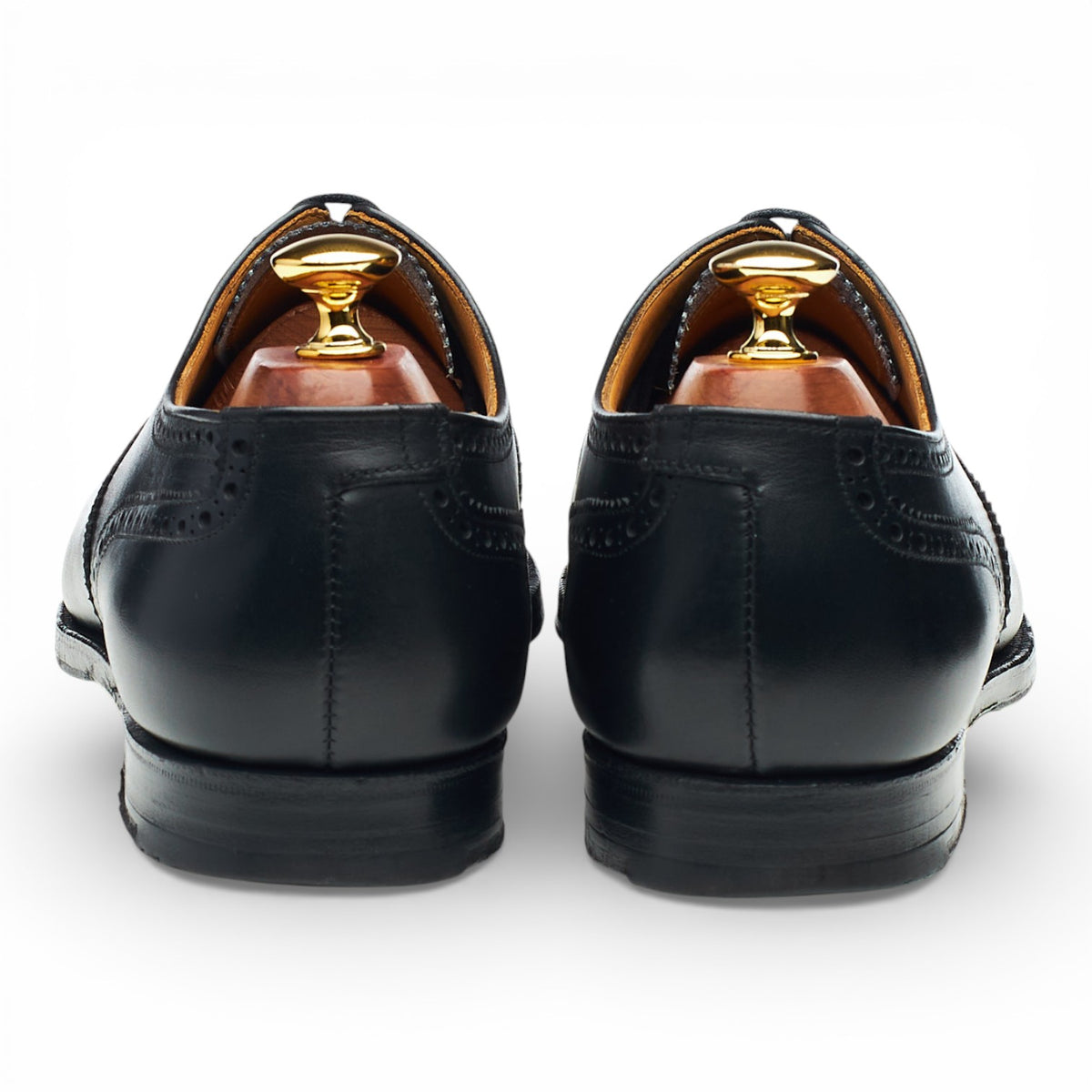 Hackett 'Highgate' Black Leather Oxford Brogues UK 9.5 E