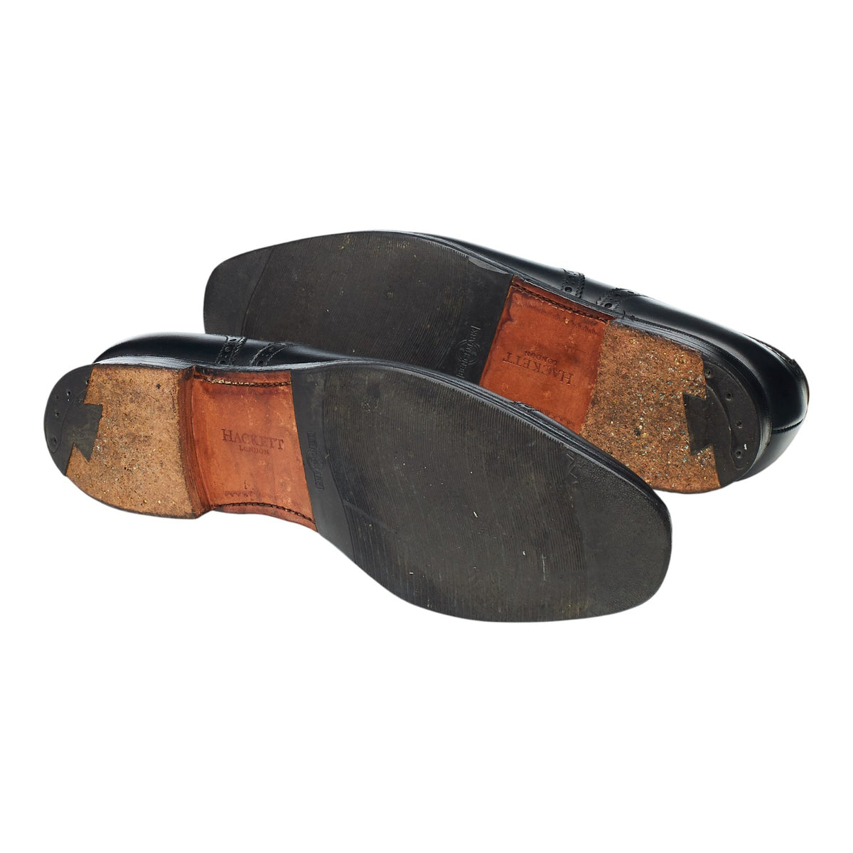 Hackett 'Highgate' Black Leather Oxford Brogues UK 9.5 E