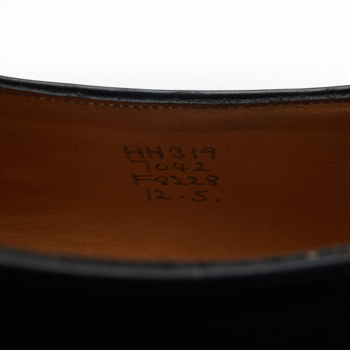 Black Leather Monk Strap UK 12